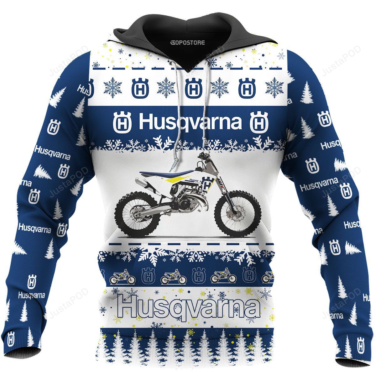 Husqvarna Motorcycles Art 3d Hoodie