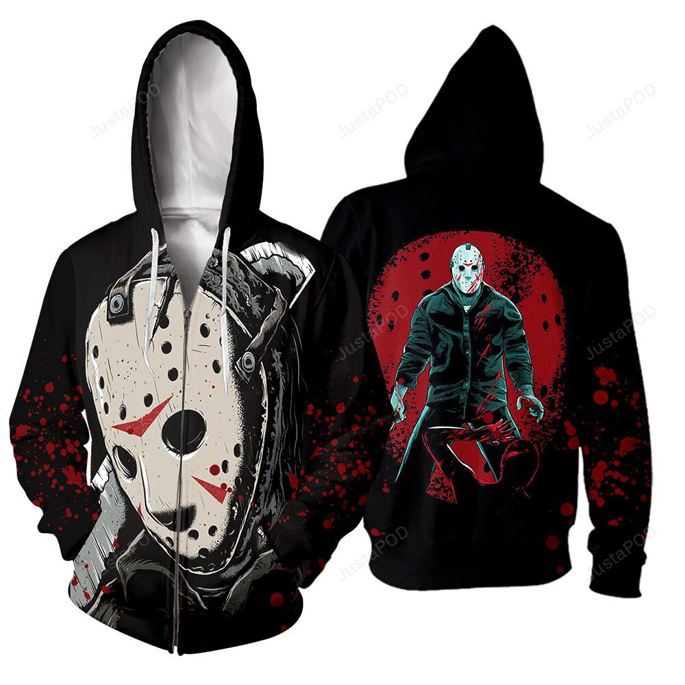 Jason Voorhees 3d All Over Print Hoodie Zip-up Hoodie