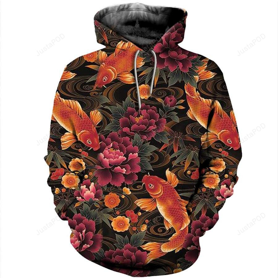 Koi Fish 3d All Over Print Hoodie Zip-up Hoodie