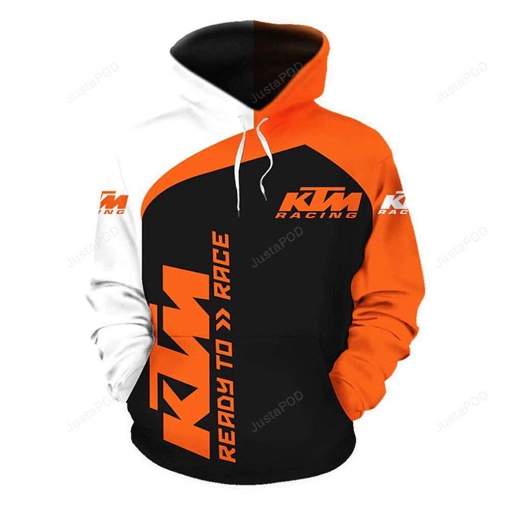 Ktm Racing 3d All Over Print Hoodie Zip-up Hoodie