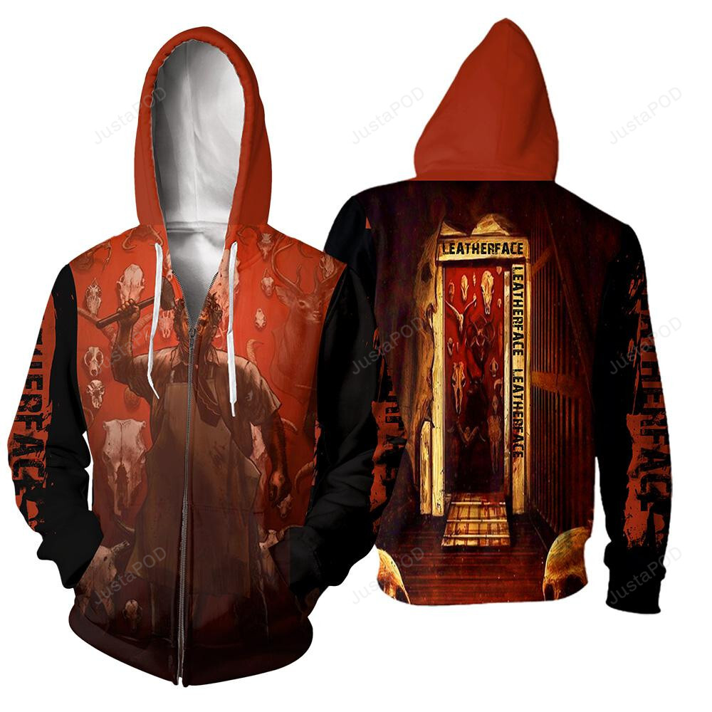 Leatherface 3d All Over Print Hoodie Zip-up Hoodie