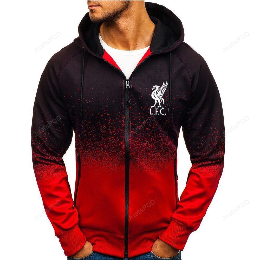 Liverpool Lfc 3d All Over Print Hoodie Zip-up Hoodie