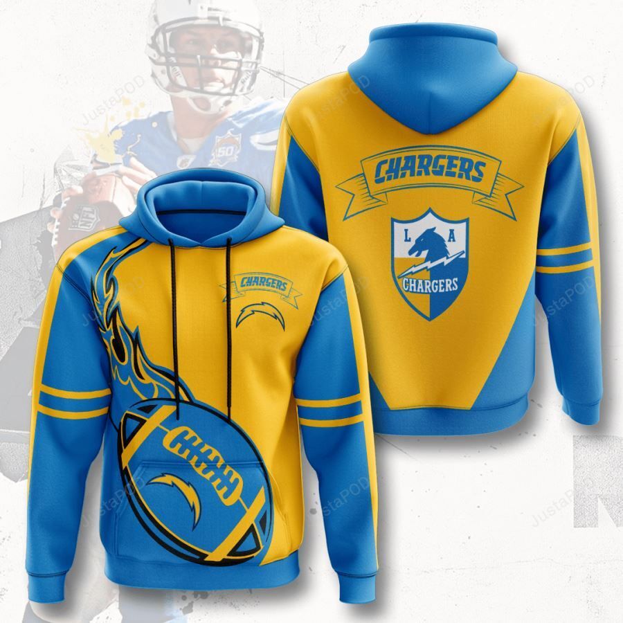 Los Angeles Chargers 3d All Over Print Hoodie Zip-up Hoodie-trungten-qcstx