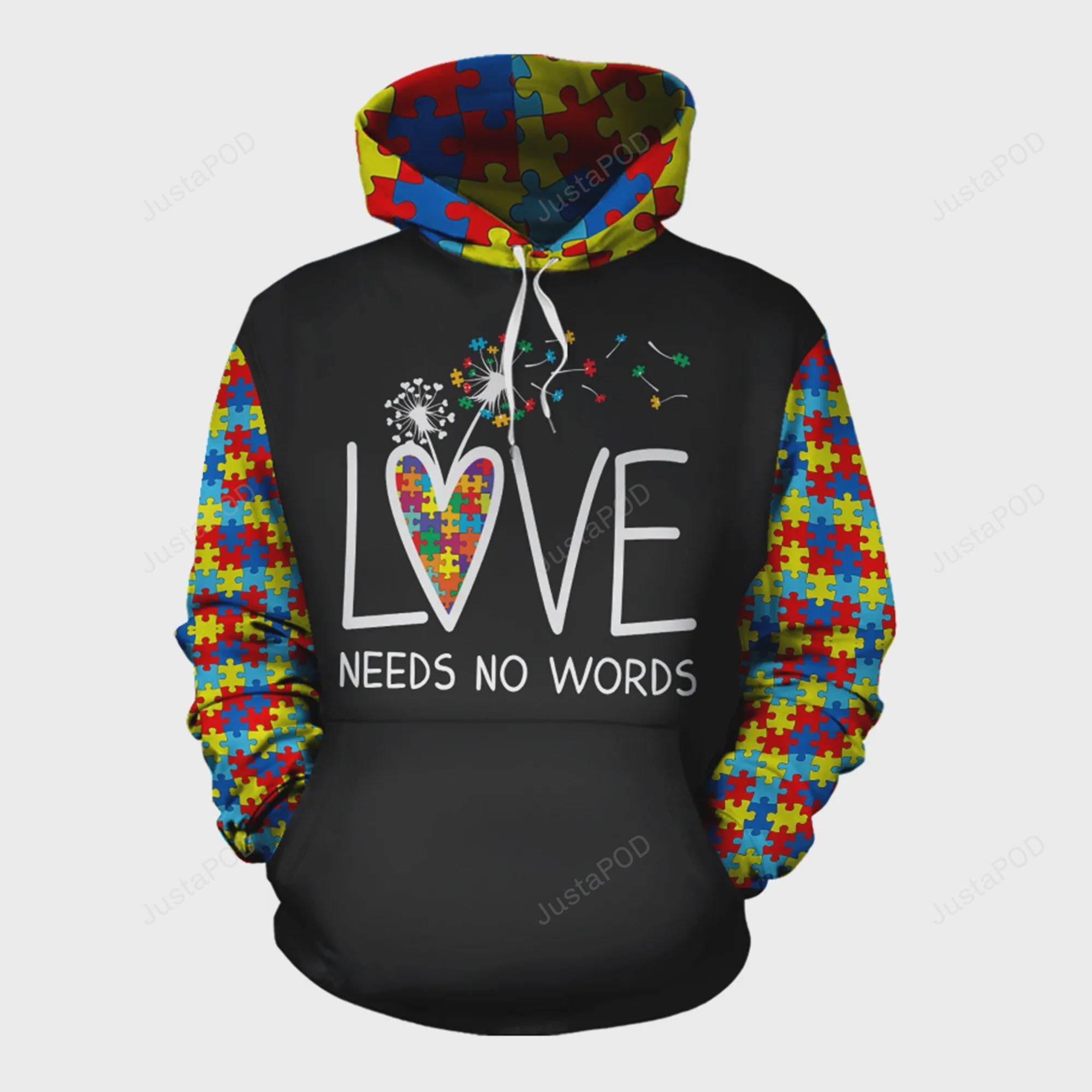 Love Needs No Words 3d All Over Print Hoodie Zip-up Hoodie