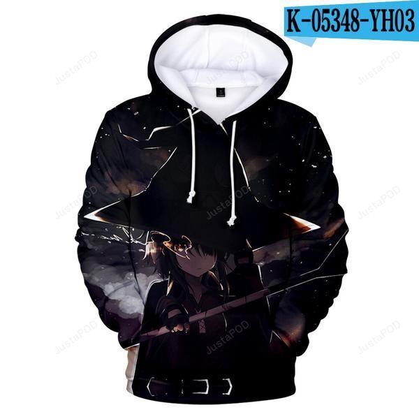 Megumin Konosuba 3d All Over Print Hoodie Zip-up Hoodie