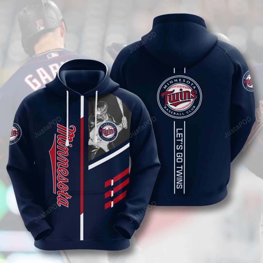 Minnesota Twins Lets Go Twins 3d All Over Print Hoodie Zip-up Hoodie-trungten-e9zi1