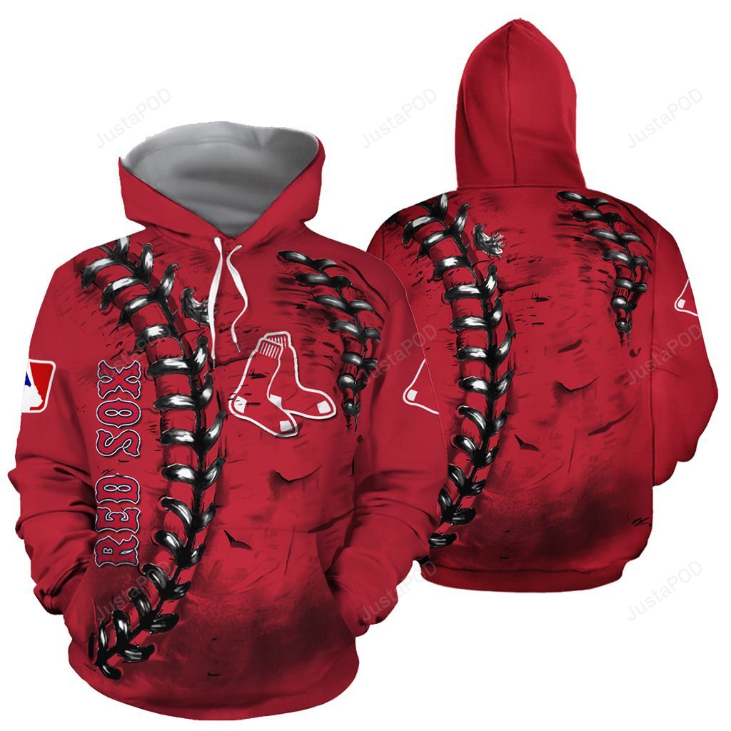 Mlb- Boston Red Sox 3d Hoodie Style 04