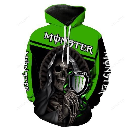 Monster Skull All Over Print V1224 Hoodie