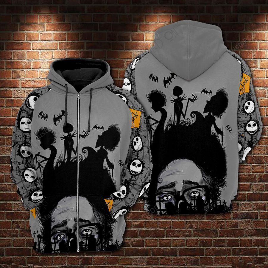 Movie Jack Skellington 3d All Over Print Hoodie-trungten-p6y1a