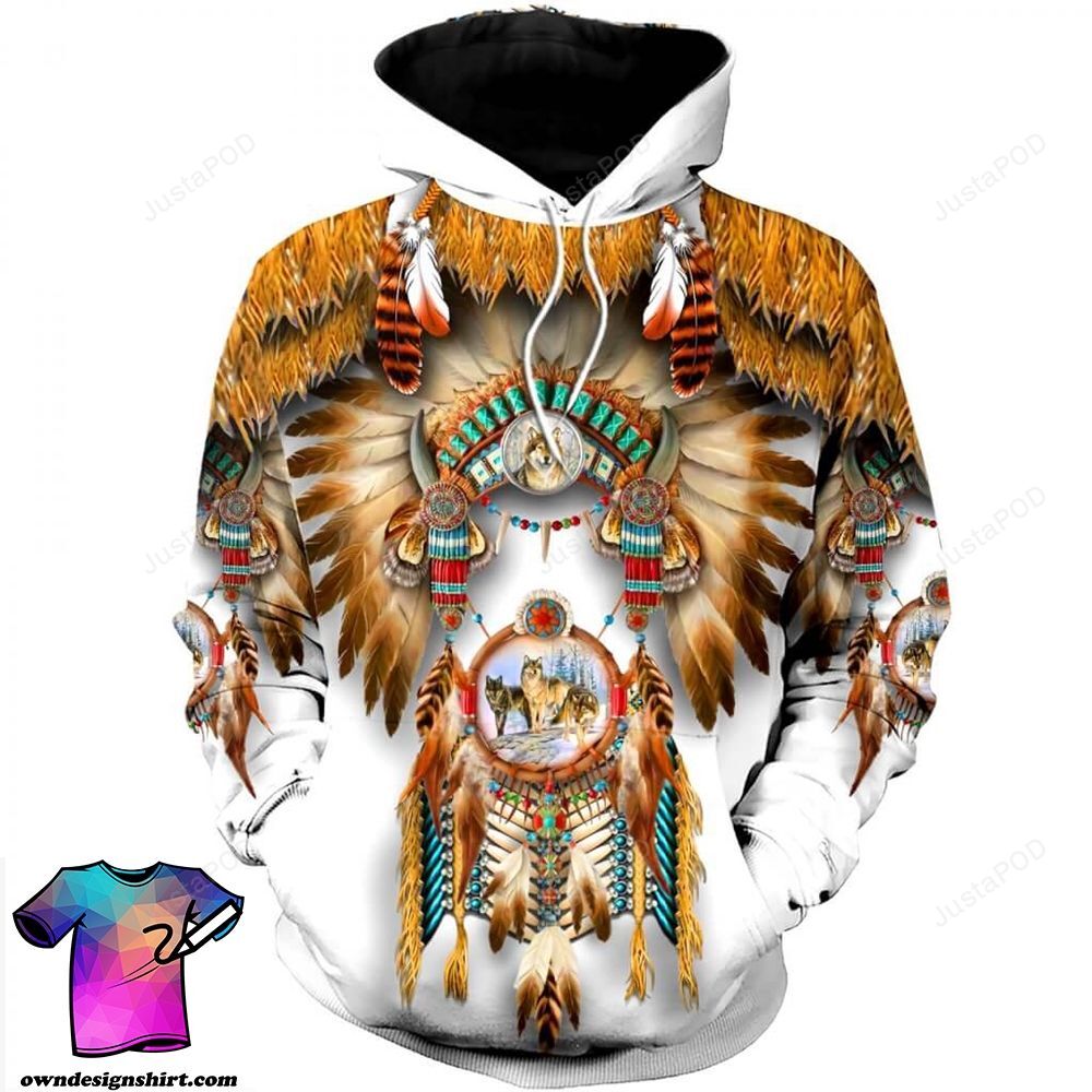 Native American 3d All Over Print Hoodie Zip-up Hoodie-trungten-36k6d