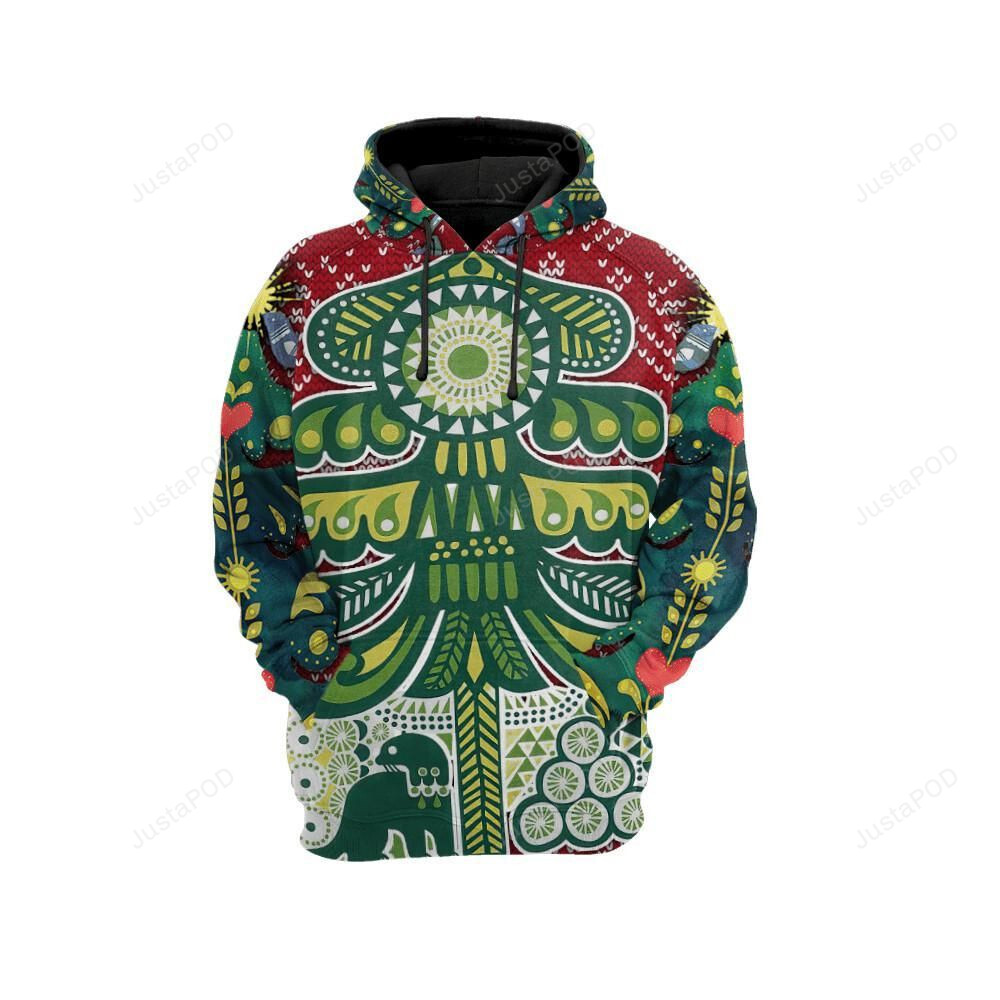 Native American 3d All Over Printed Hoodie Zip- Up Hoodie