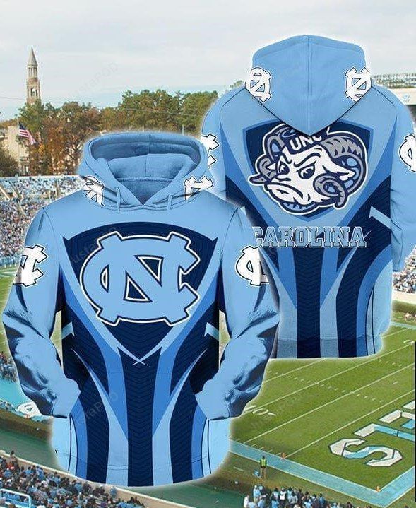 Ncaa- North Carolina Tar Heels 3d Hoodie Style 02