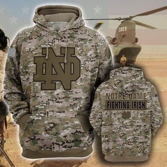 Ncaa- Notre Dame Fighting Irish 3d Hoodie Style 05