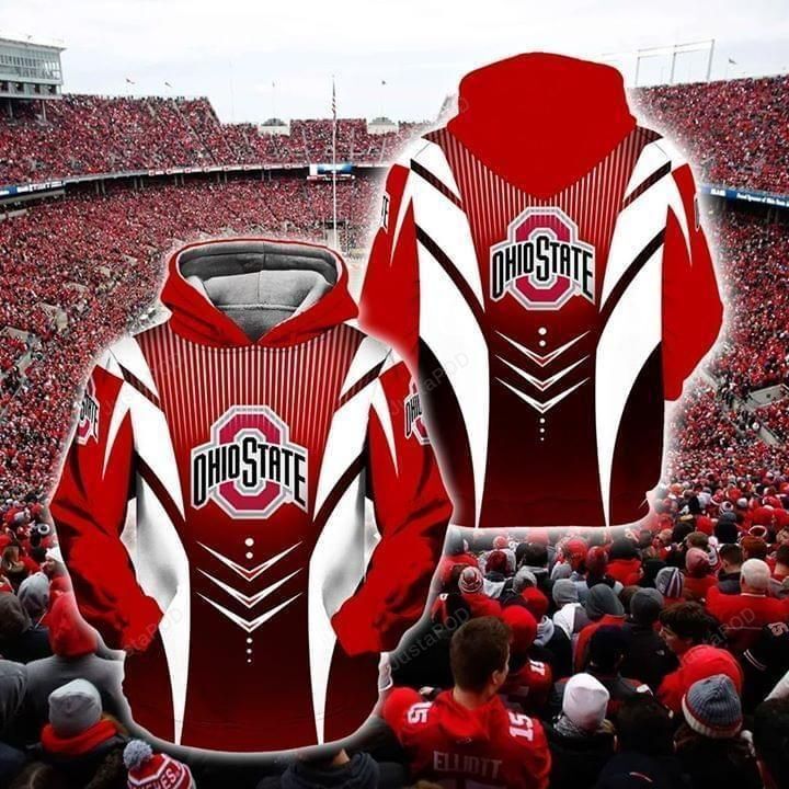 Ncaa- Ohio State Buckeyes 3d Hoodie Style 03