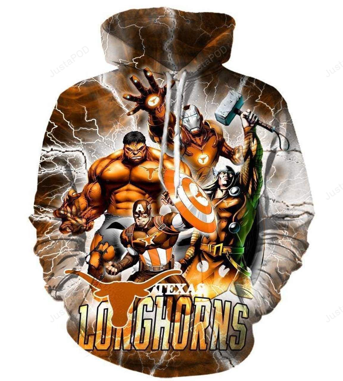 Ncaa- Texas Longhorns 3d Hoodie Style 11