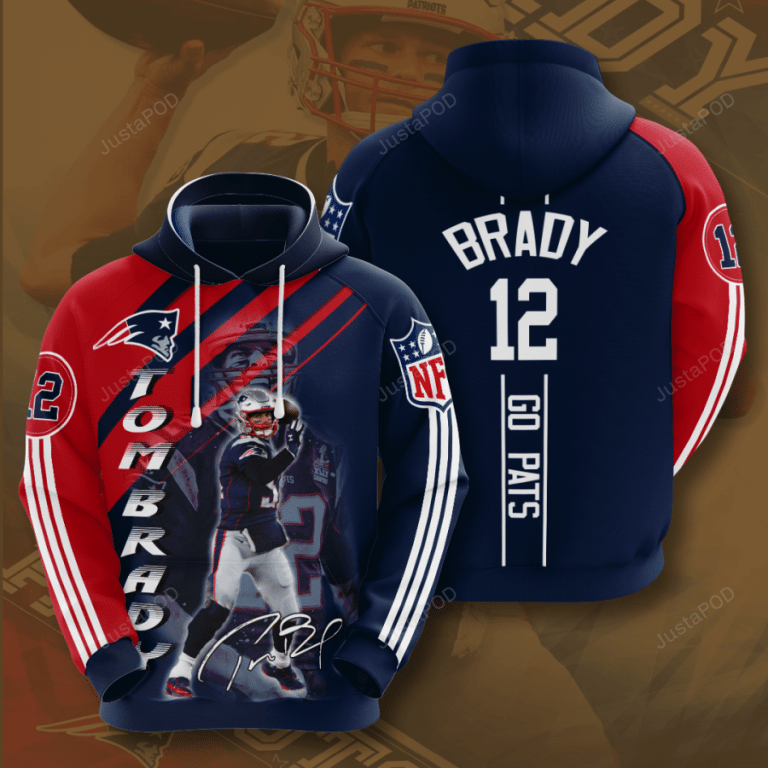 New England Patriots 3d Hoodie 05