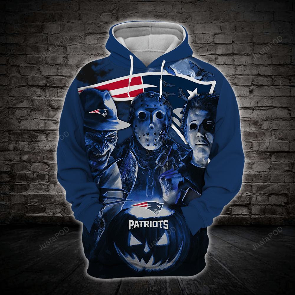 New England Patriots Halloween 3d Hoodie