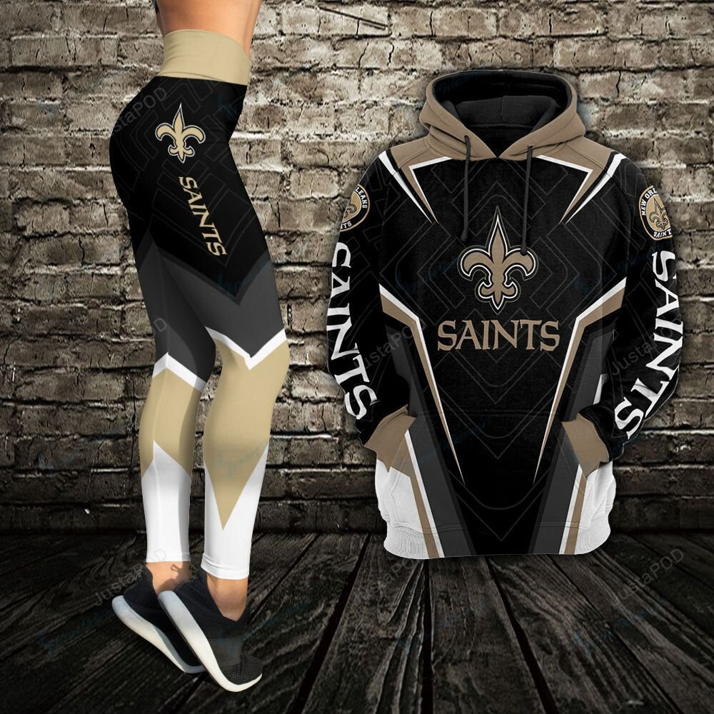 New Orleans Saints Hoodie And Legging All Over Printed