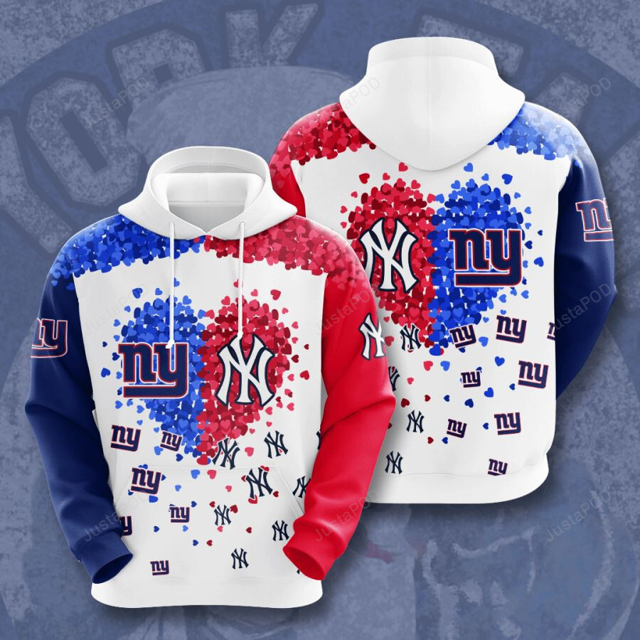 New York Giants 3d All Over Print Hoodie Zip-up Hoodie-trungten-w36yh