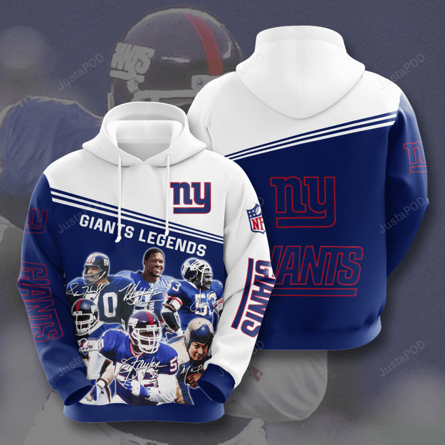 New York Giants Legends Men And Women 3d Hoodie New York Giants Legends 3d Shirt