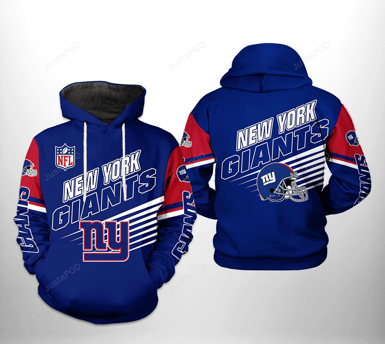 New York Giants Nfl 3d All Over Print Hoodie Zip-up Hoodie-trungten-yohzk