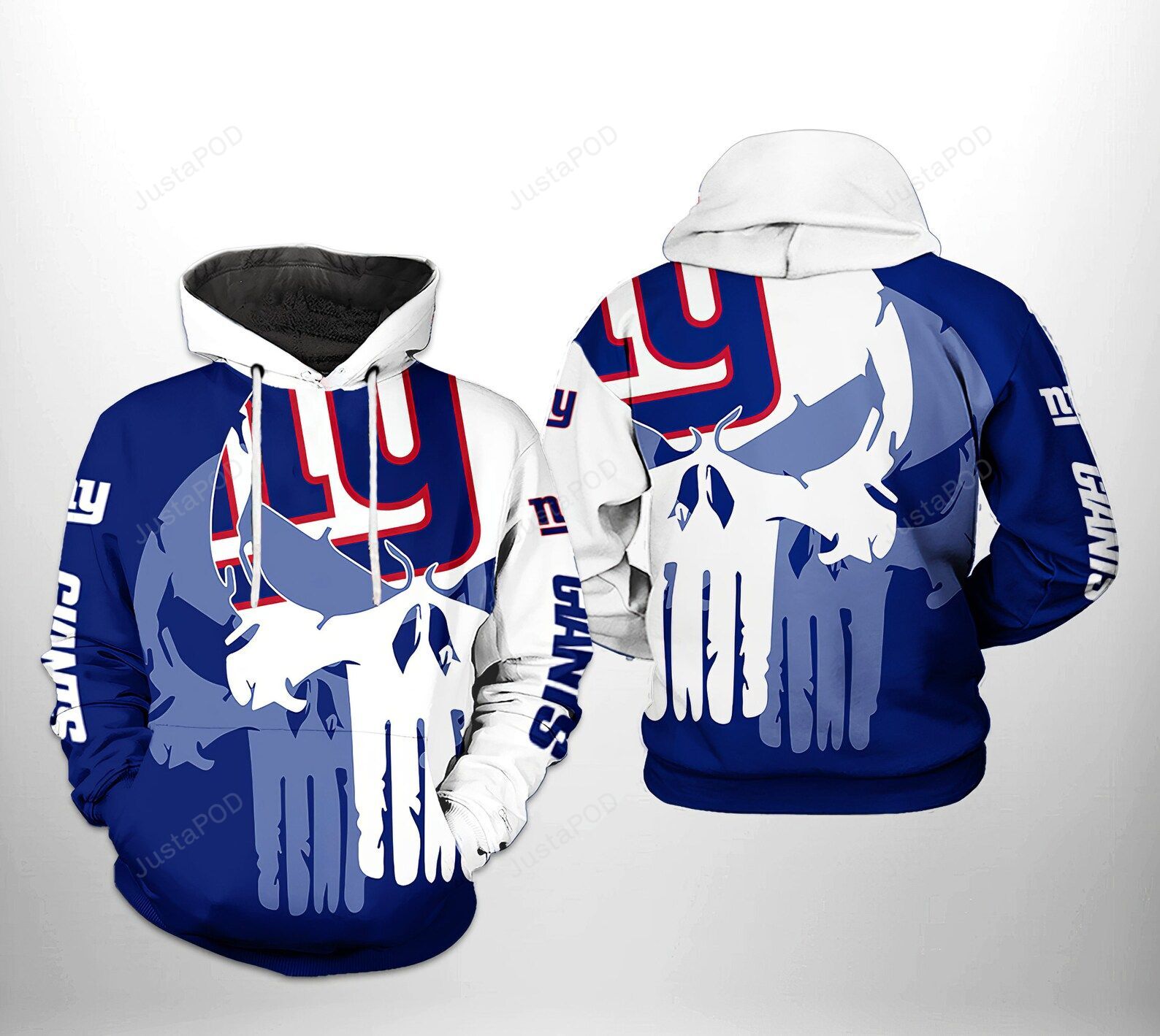 New York Giants Nfl 3d All Over Printed Hoodie