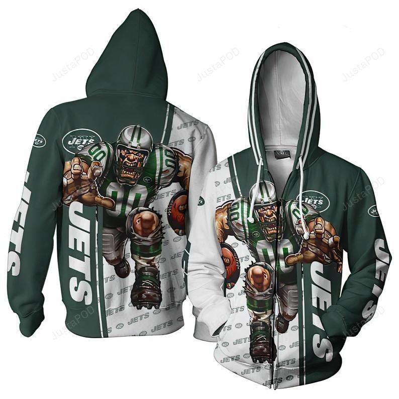 New York Jets 3d All Over Print Hoodie Zip-up Hoodie-trungten-58q2a