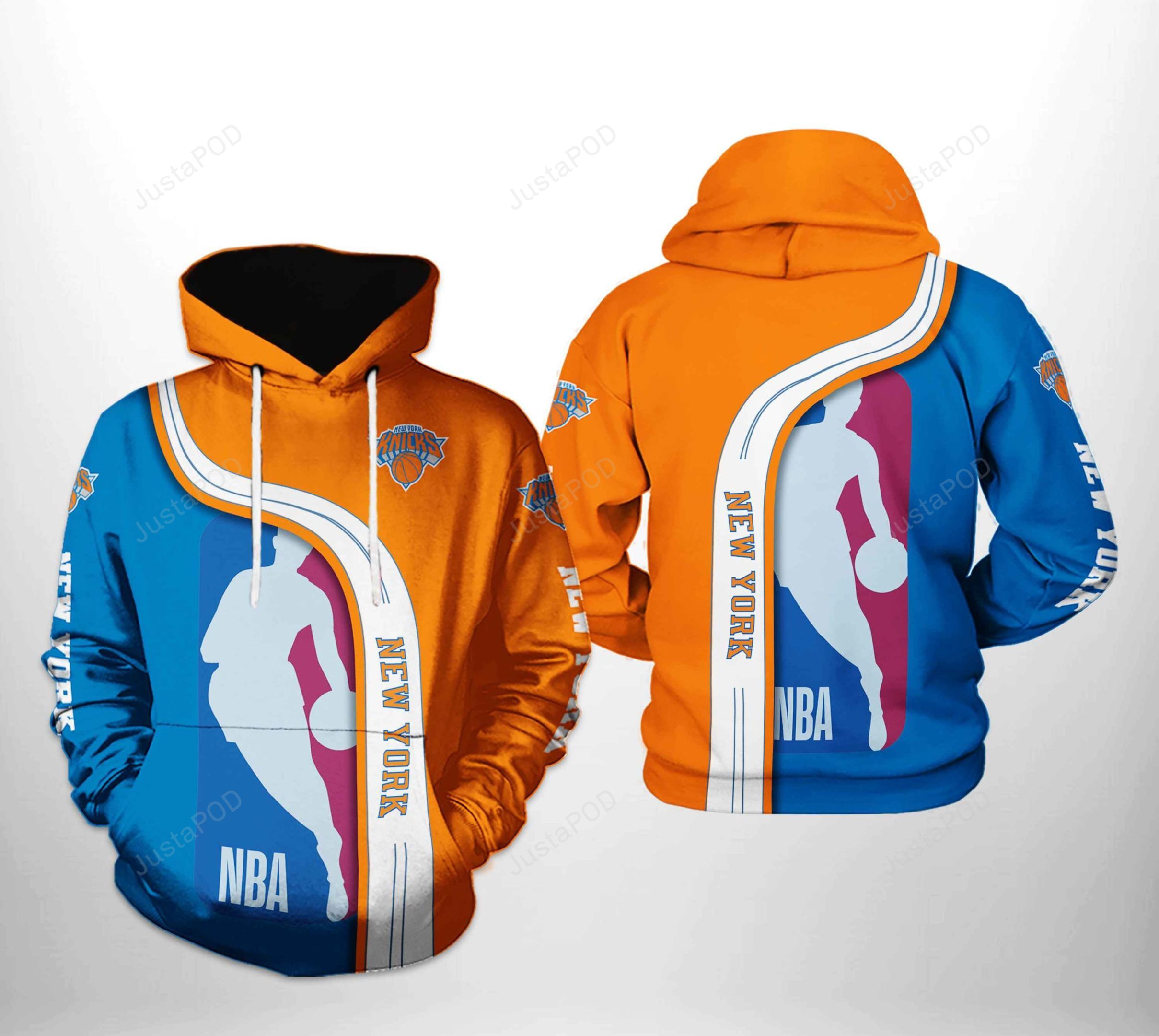 New York Knicks Nba Team 3d All Over Print Hoodie Zip-up Hoodie