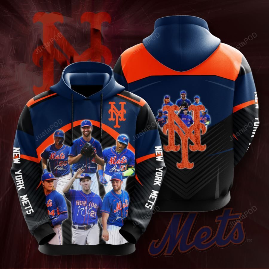 New York Mets 3d All Over Print Hoodie Zip-up Hoodie-trungten-j8ida