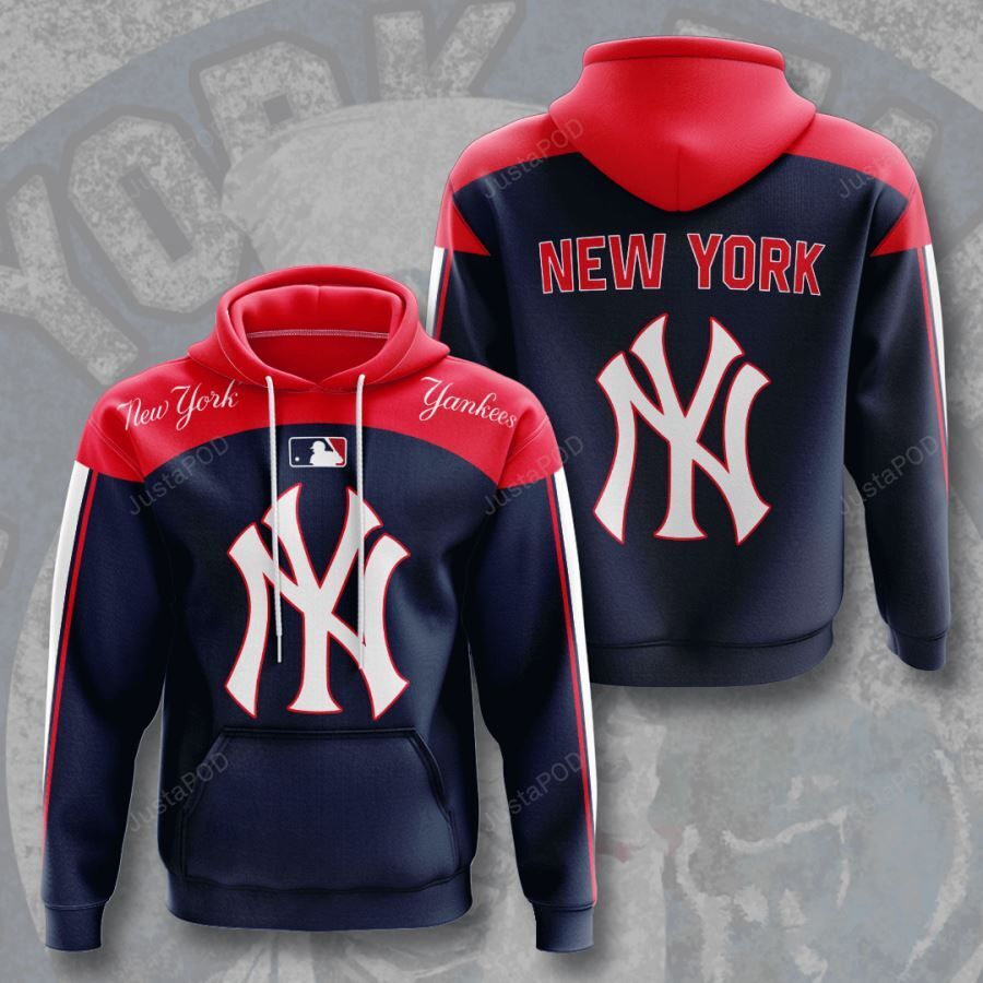 New York Yankees 3d All Over Print Hoodie Zip-up Hoodie-trungten-706ei