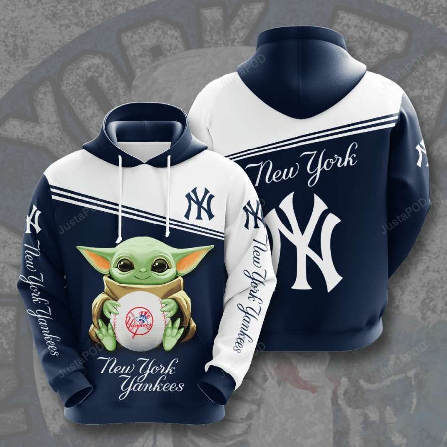 New York Yankees 3d All Over Print Hoodie Zip-up Hoodie-trungten-cus2m