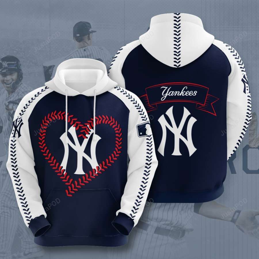 New York Yankees 3d All Over Print Hoodie Zip-up Hoodie-trungten-dhwfx