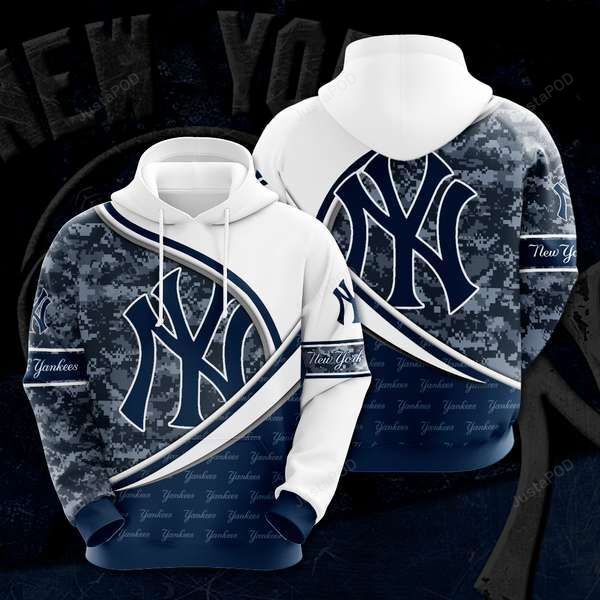 New York Yankees 3d All Over Print Hoodie Zip-up Hoodie-trungten-m7jhb