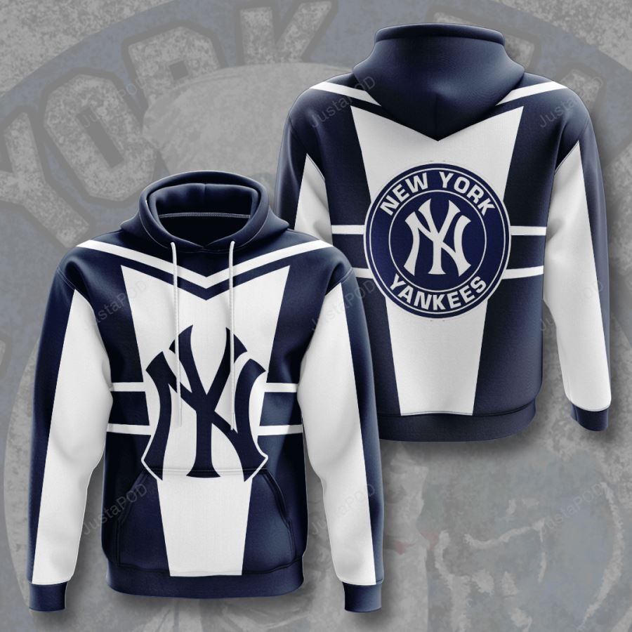 New York Yankees 3d All Over Print Hoodie Zip-up Hoodie-trungten-v01di