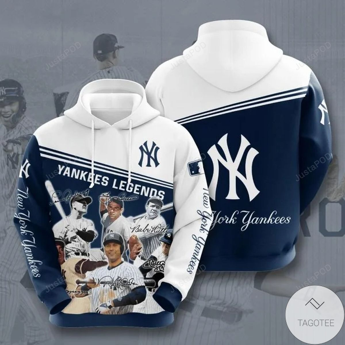 New York Yankees Legends For Unisex 3d All Over Print Hoodie Zip-up Hoodie