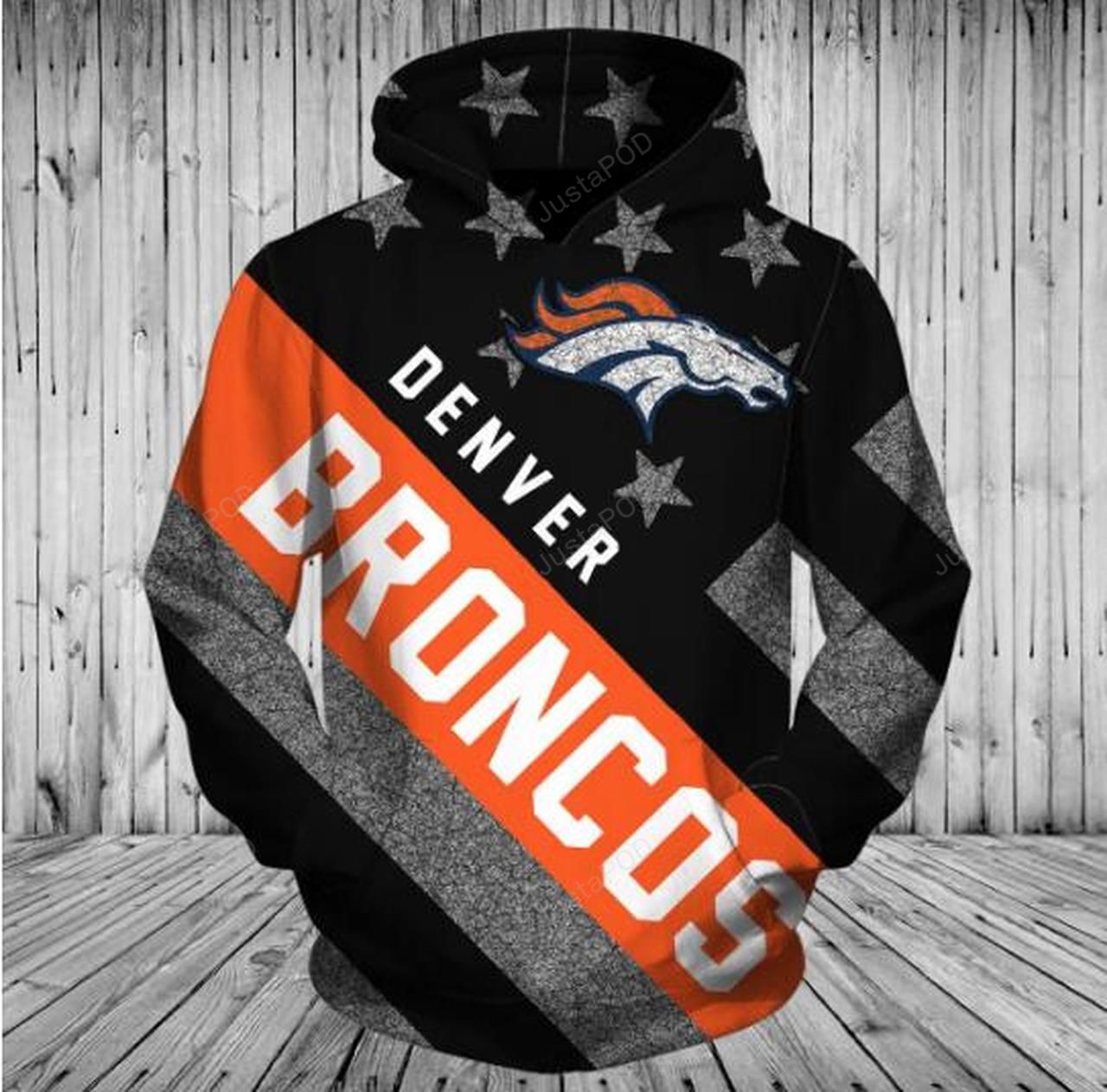 Nfl Denver Broncos 3d Printed Hoodie