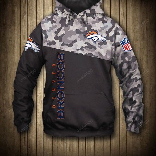 Nfl Denver Broncos Camo Men And Women 3d Full Printing Hoodie Zip Hoodie Denver Broncos 3d Full Printing Shirt Denver Broncos All Over Print 3d T-shirt