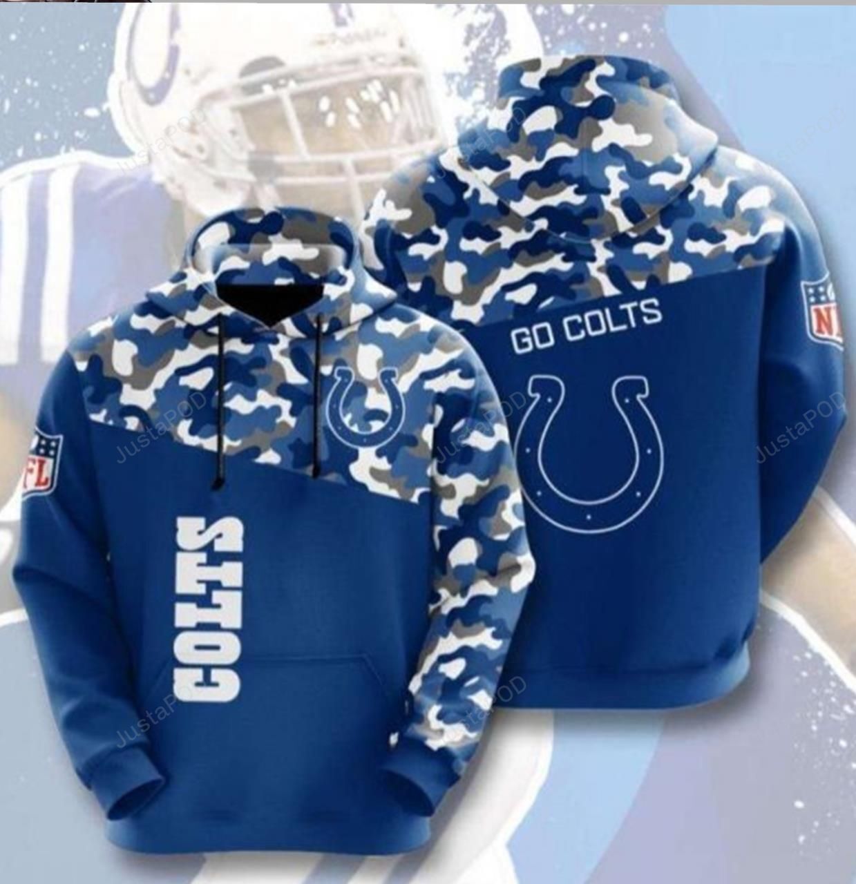 Nfl Indianapolis Colts 3d All Over Print Hoodie Zip-up Hoodie-trungten-thj28