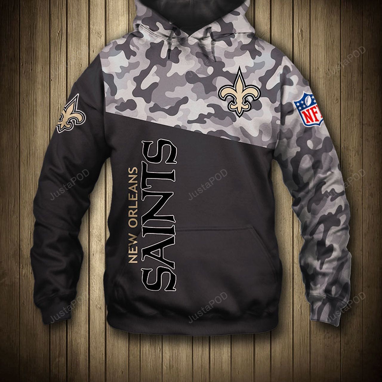 Nfl New Orleans Saints Camo Men And Women 3d Hoodie Zip Hoodie Nfl New Orleans Saints 3d Shirt New Orleans Saints Custom Hoodie 2020