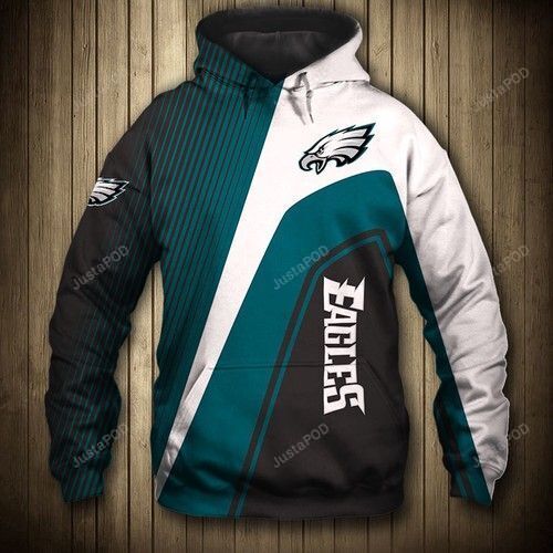 Nfl Philadelphia Eagles 3d All Over Print Hoodie Zip-up Hoodie