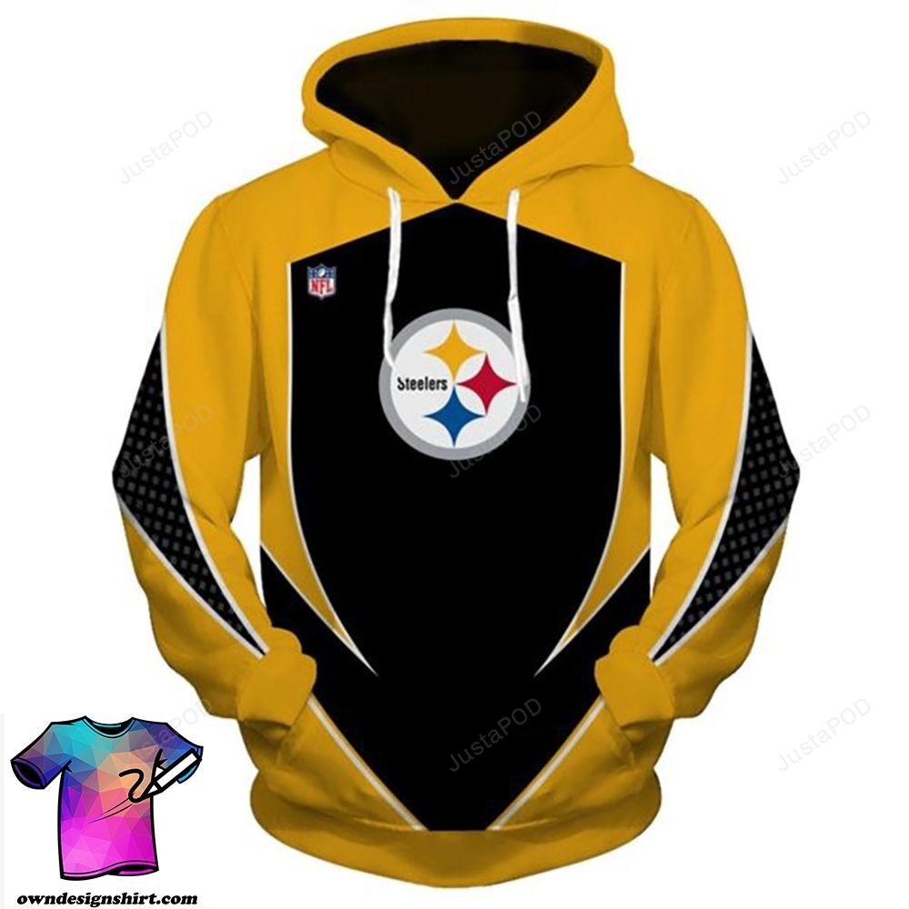 Nfl Pittsburgh Steelers 3d All Over Print Hoodie Zip-up Hoodie