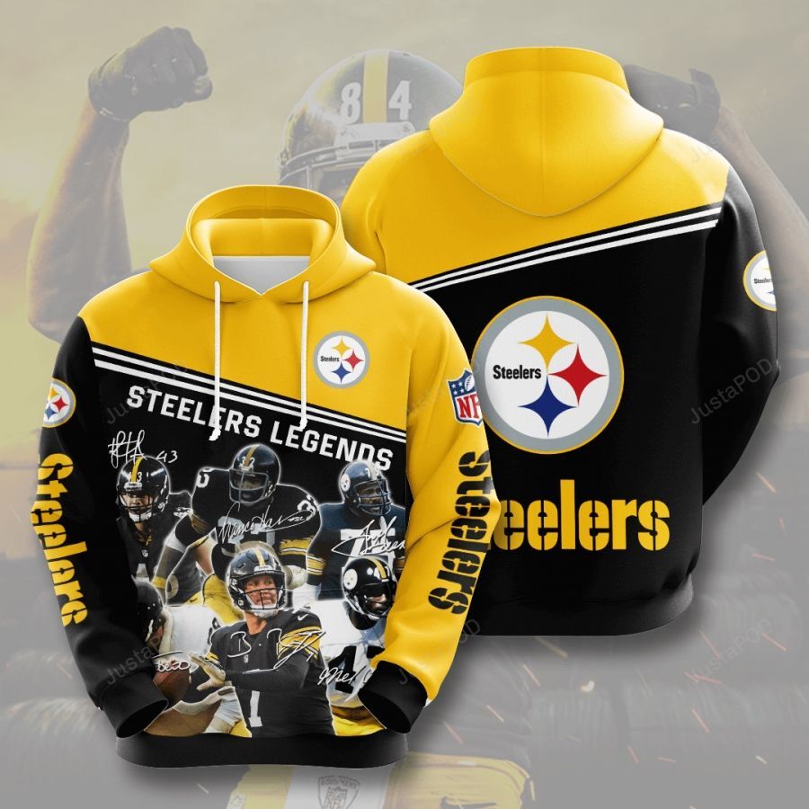 Nfl Pittsburgh Steelers Team 3d All Over Print Hoodie Zip-up Hoodie