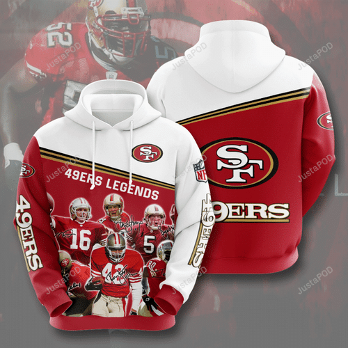 Nfl San Francisco 49ers All Star Team Legends 3d All Over Print Hoodie Zip-up Hoodie