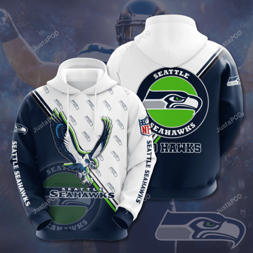 Nfl Seattle Seahawks 3d All Over Print Hoodie Zip-up Hoodie