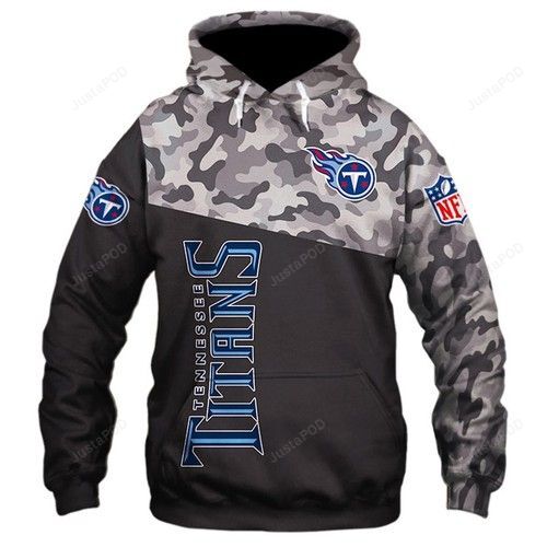 Nfl Tennessee Titans Camo Men And Women 3d Full Printing Hoodie Zip Hoodie Nfl Tennessee Titans 3d Full Printing Shirt