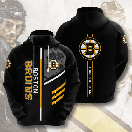 Nhl Boston Bruins 3d All Over Printed Hoodie