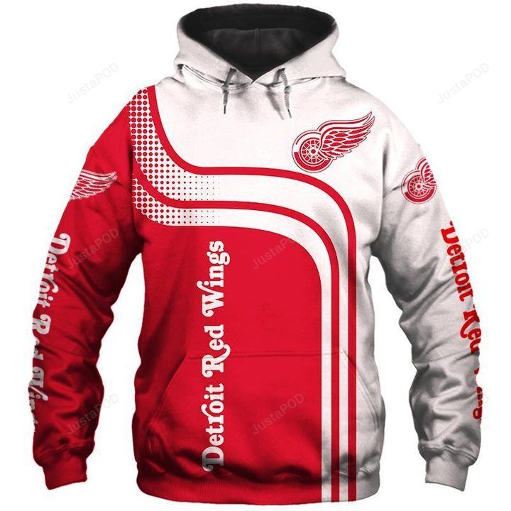 Nhl Detroit Red Wings 3d Hoodie Style 03