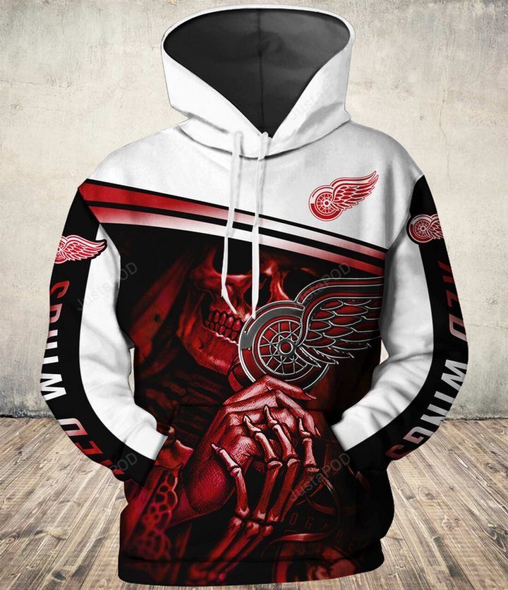 Nhl Detroit Red Wings 3d Hoodie Style 04