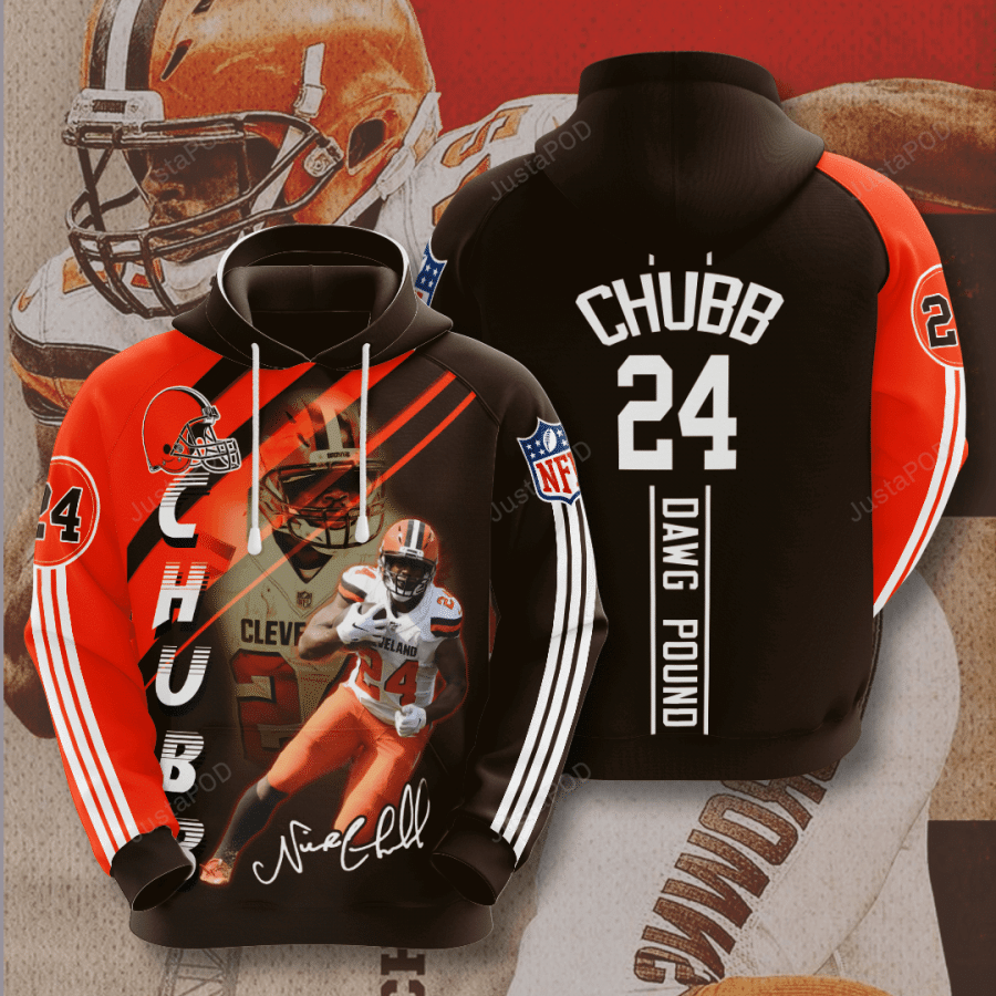 Nick Chubb Cleveland Browns Men And Women 3d Hoodie