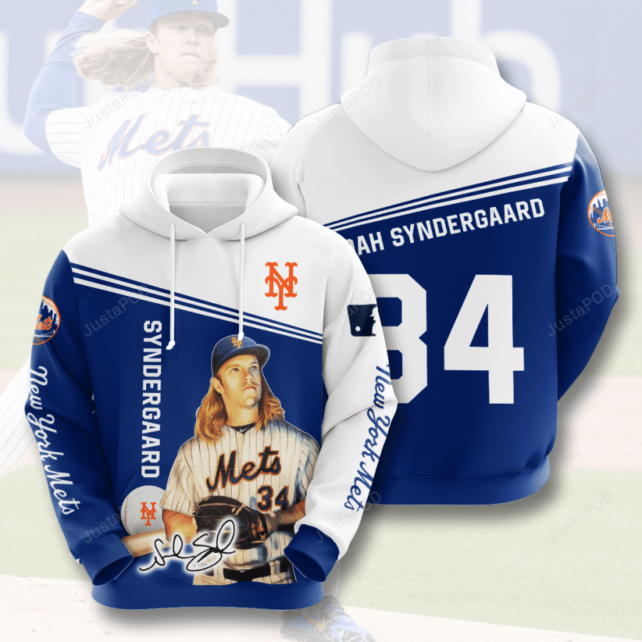 Noah Syndergaard New York Mets Men And Women 3d Hoodie New York Mets 3d Shirt